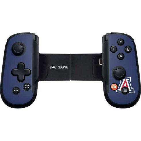 University of Arizona Wildcats Logo Split Blue Backbone One for iPhone Game Controller Skin